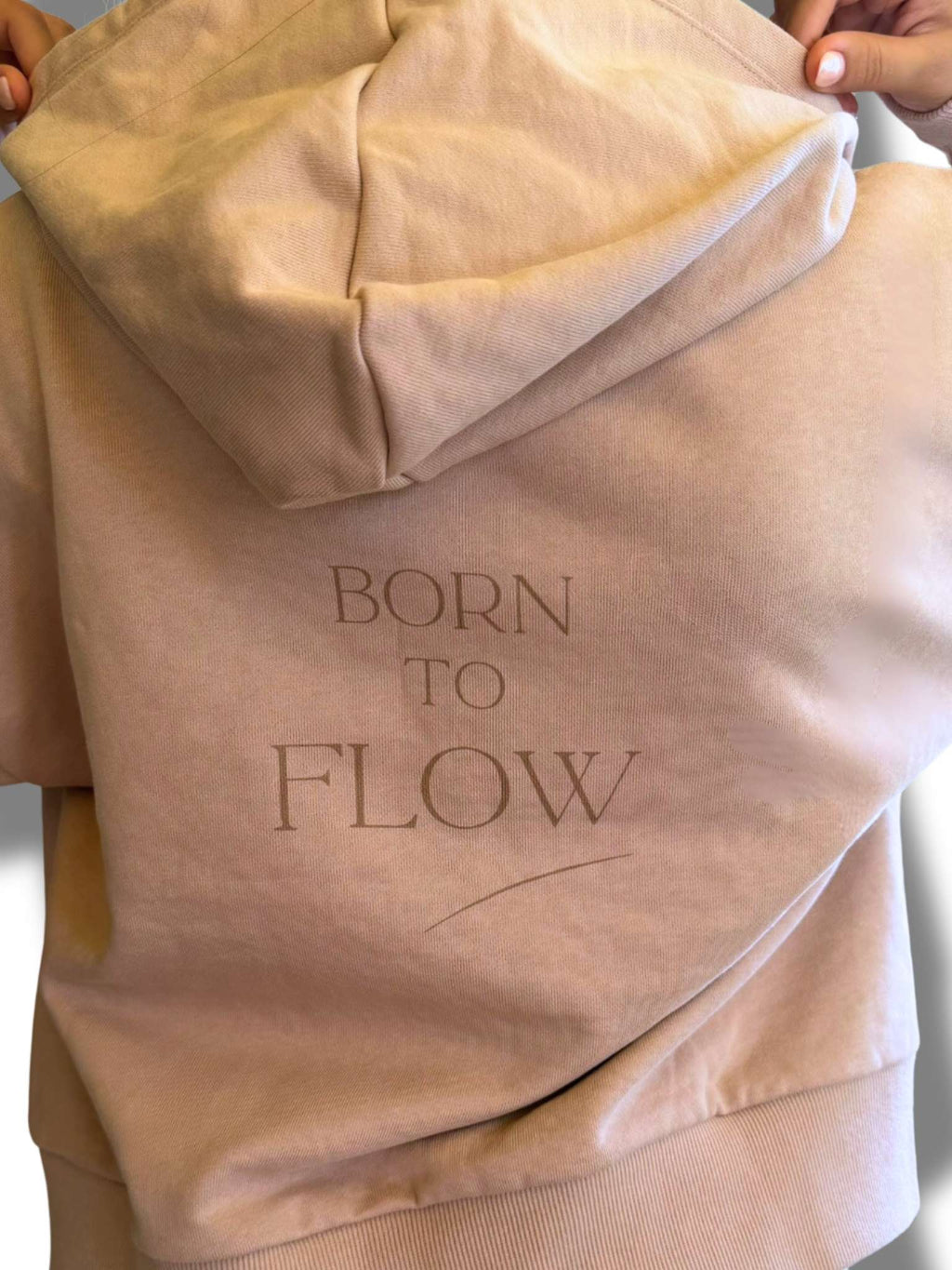 Sudadera VA con estampado Born to Flow en la espalda